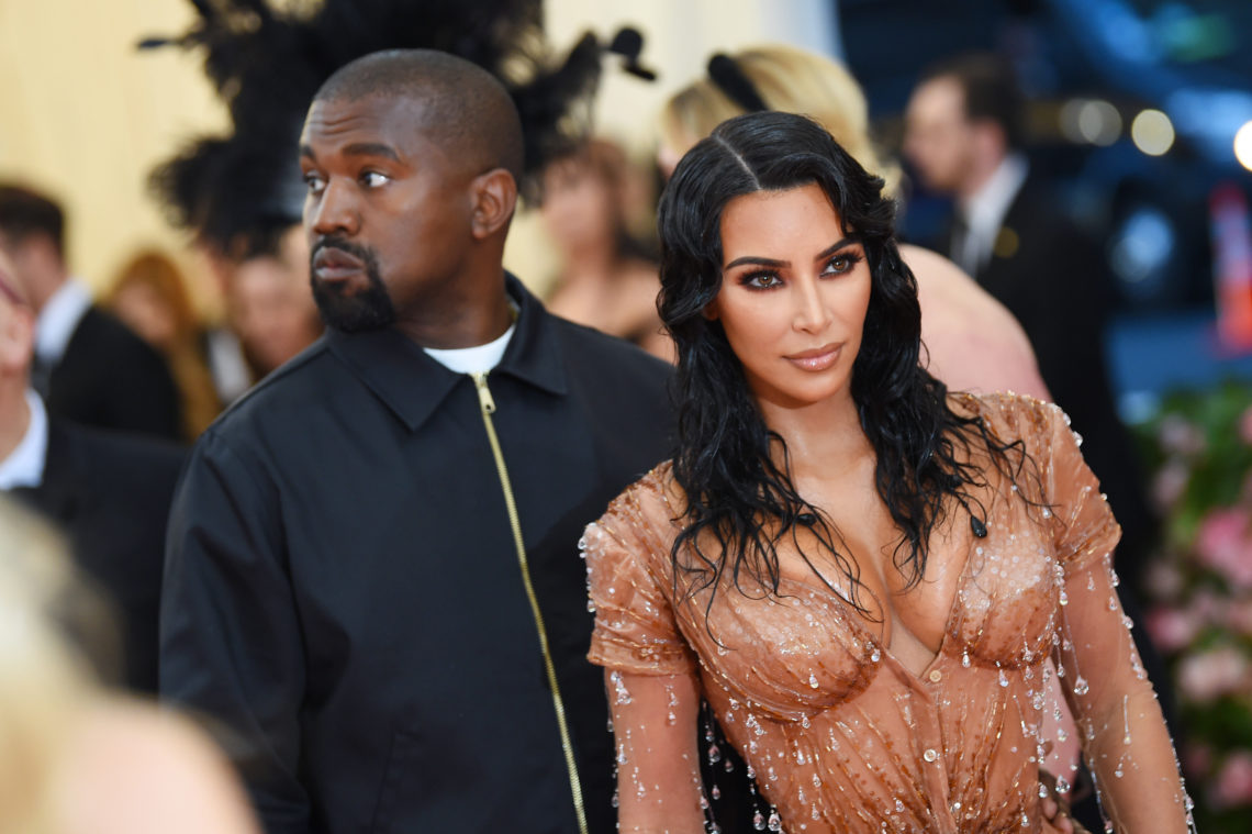 Kim Kardashian West and Kanye West attend The 2019 Met Gala Celebrating Camp: Notes on Fashion at Metropolitan Museum of Art on May 06, 2019 in New...