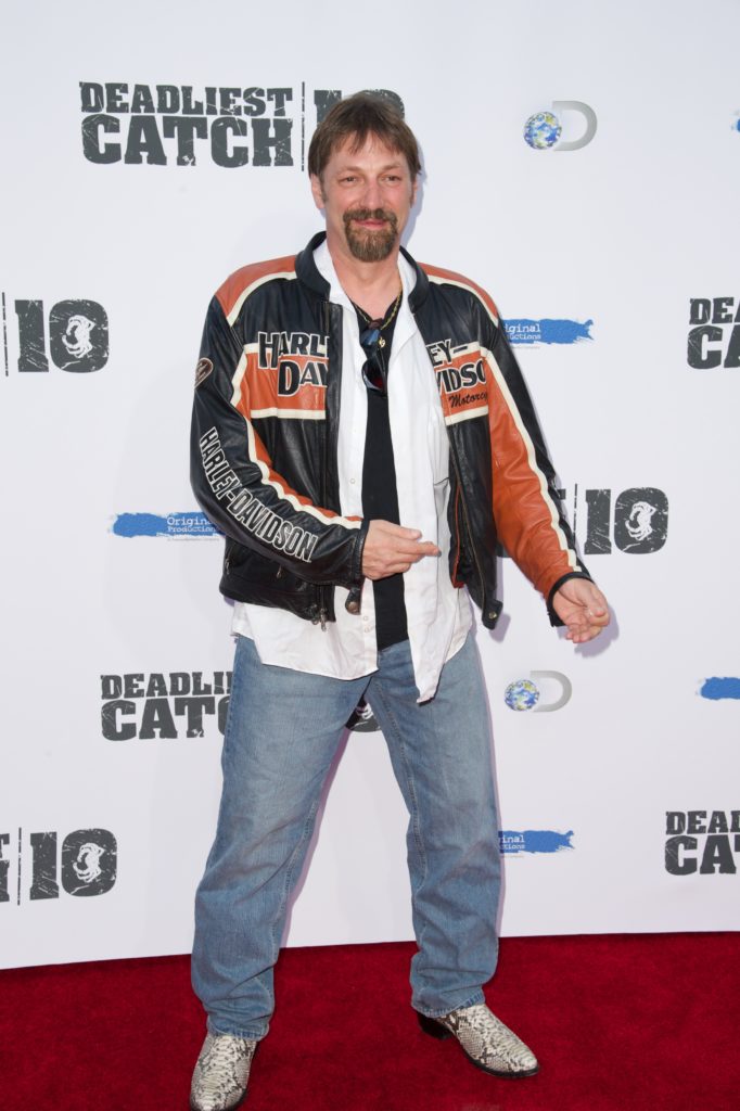 Johnathan Hillstrand (Captain F/V Time Bandit) attends the premiere of the 10th season of "Deadliest Catch" at ArcLight Cinemas on April 22, 2014 i...