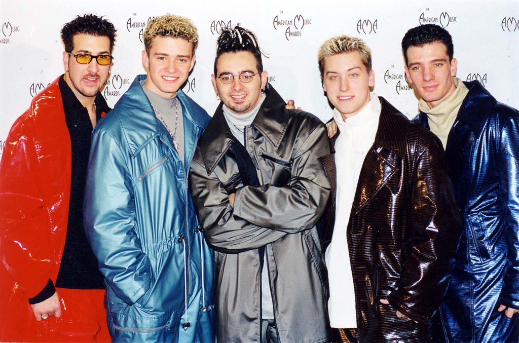 Joey Fatone, Justin Timberlake, Chris Kirkpatrick, Lance Bass y JC Chasez de n'Sync