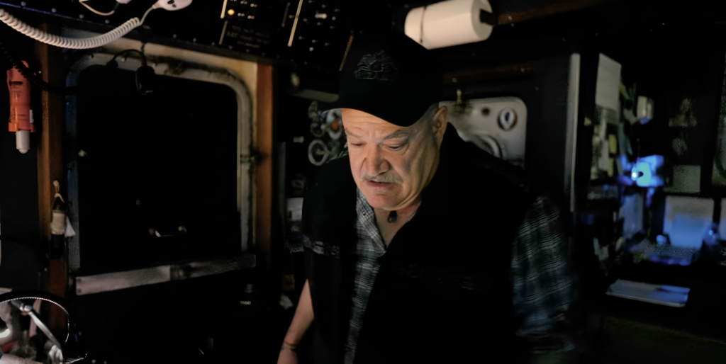 Captain Keith Colburn looks downward on Deadliest Catch