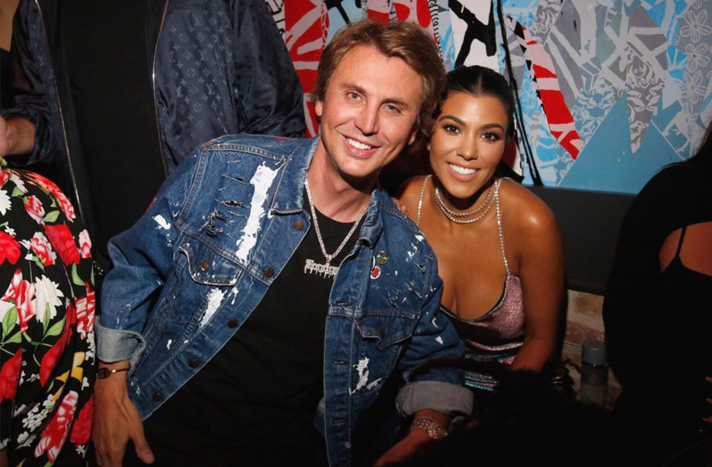 Jonathan Cheban and Kourtney Kardashian attend the TAO Chicago Grand Opening Celebration at TAO Chicago on September 15, 2018 in Chicago, Illinois.