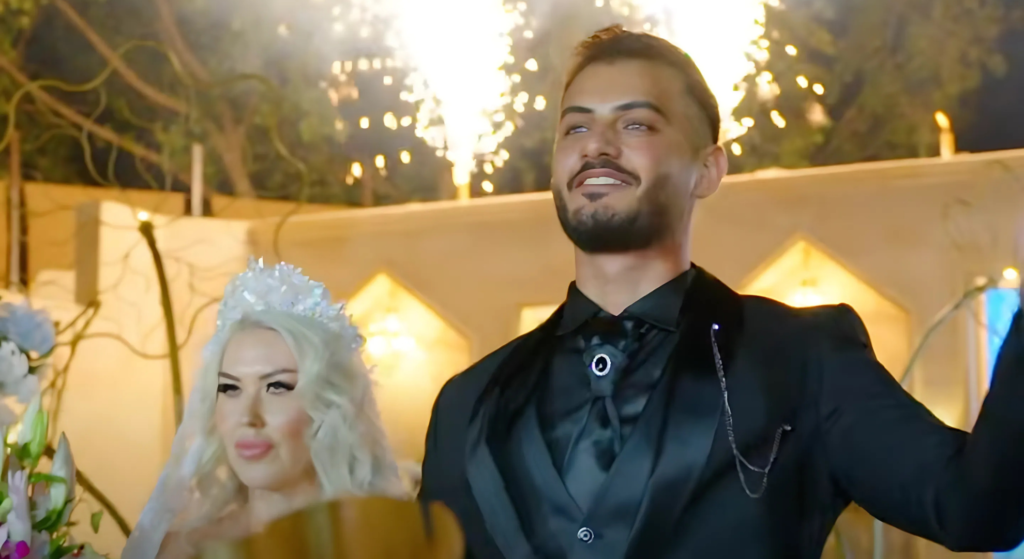 Adnan and Tigerlily smile on wedding day during 90 Day Fiancé