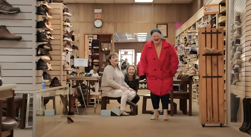 Amy Slaton tries on shoes during 1000-lb Sisters season 6