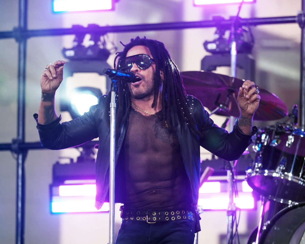 Lenny Kravitz Performs On NBC's "Today" at Rockefeller Plaza on September 12, 2024 in New York City.